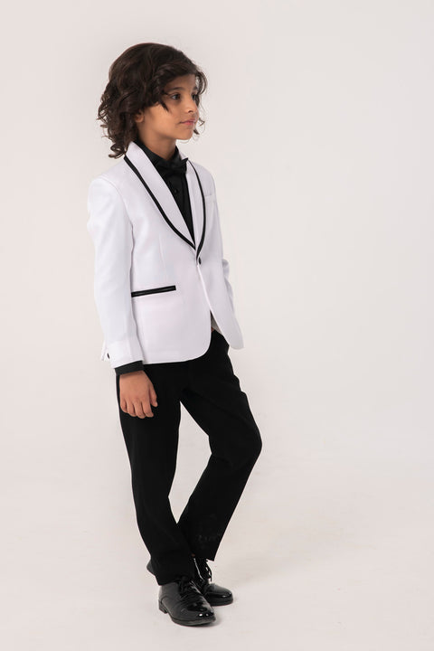 Pre-Order: CLASSIC WHITE TUXEDO WITH BLACK PANTS