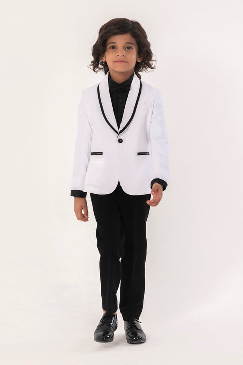 Pre-Order: CLASSIC WHITE TUXEDO WITH BLACK PANTS