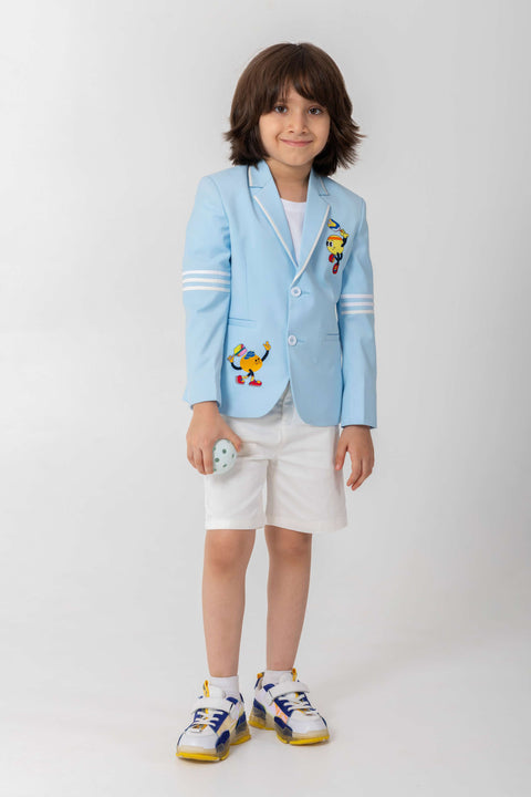 Pre-Order: POWDER BLUE BLAZER WITH PCKLE BALL LOGO