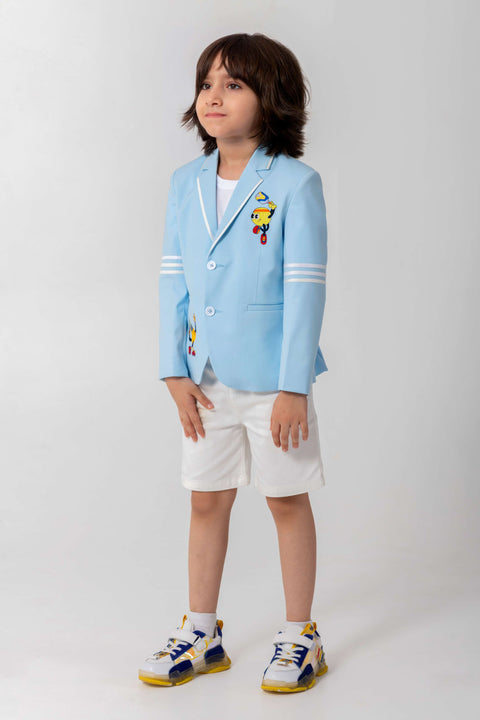Pre-Order: POWDER BLUE BLAZER WITH PCKLE BALL LOGO