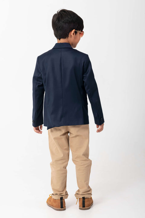 Pre-Order: NAVY BLAZER WITH JUST DINK IT LOGO AND CONTRAST STRIPES DETAIL