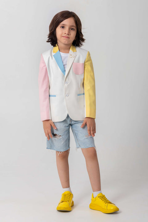 Pre-Order: CONTRAST MULTICOLOURED BLAZER