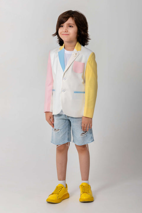 Pre-Order: CONTRAST MULTICOLOURED BLAZER