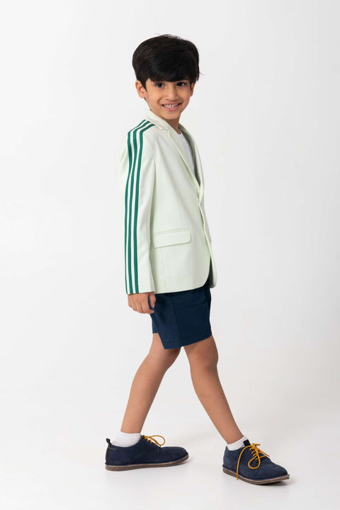 Pre-Order: MINT COLOUR BLAZER WITH PICKLEBALL LOGO AND CONTRAST STRIPES