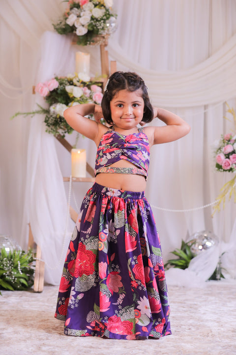 Pre-Order: Purple Knot Ghagra