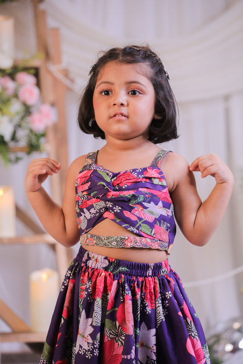 Pre-Order: Purple Knot Ghagra