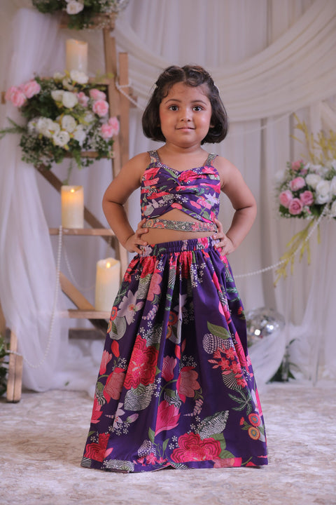 Pre-Order: Purple Knot Ghagra