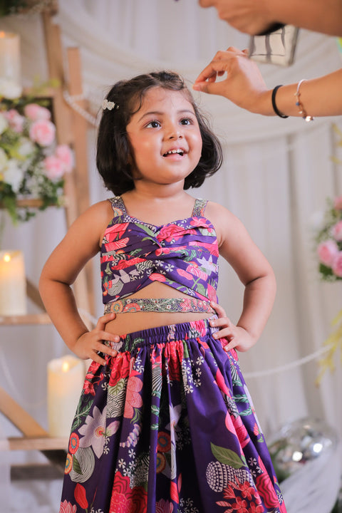 Pre-Order: Purple Knot Ghagra