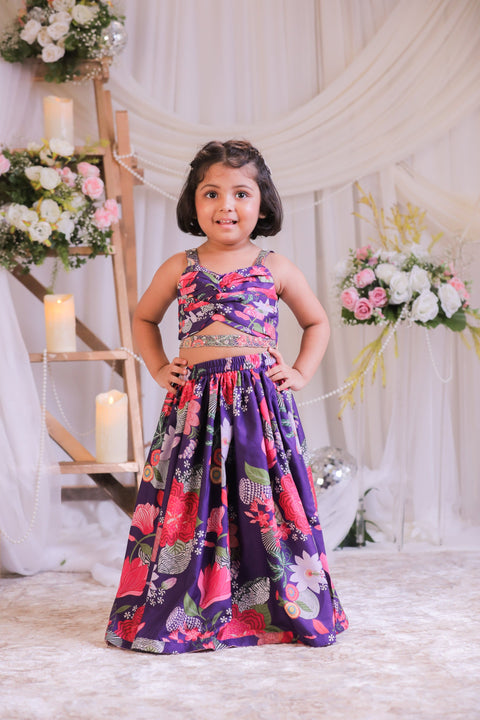 Pre-Order: Purple Knot Ghagra