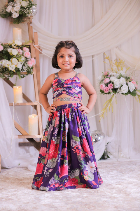 Pre-Order: Purple Knot Ghagra