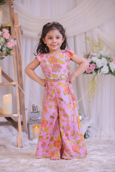 Pre-Order: Lilac Printed Mirror work /set