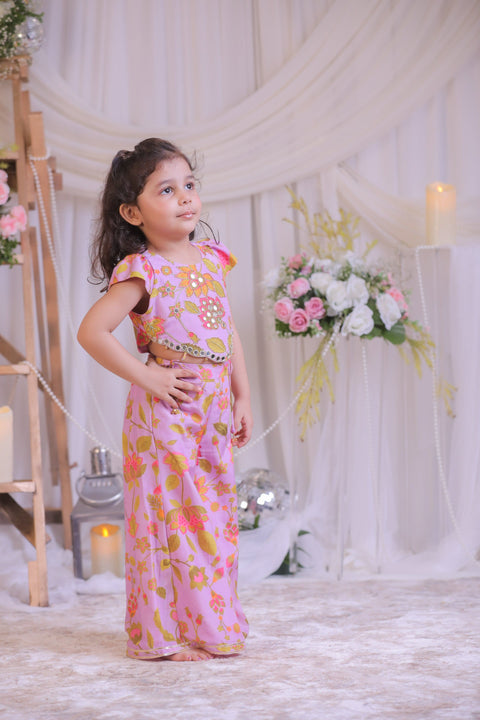 Pre-Order: Lilac Printed Mirror work /set