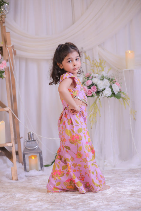 Pre-Order: Lilac Printed Mirror work /set