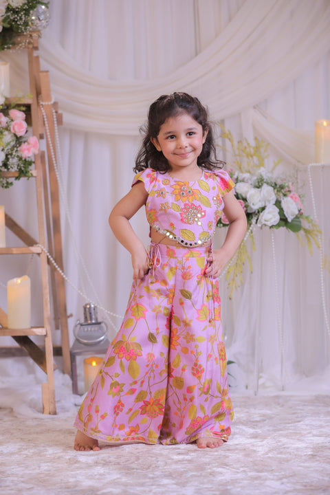 Pre-Order: Lilac Printed Mirror work /set