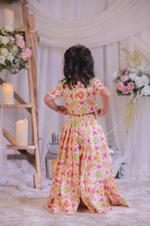 Pre-Order: Ikkat Palazzo Set