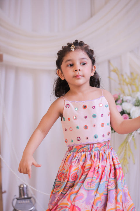 Pre-Order: Pasiley Mirror Ghagra