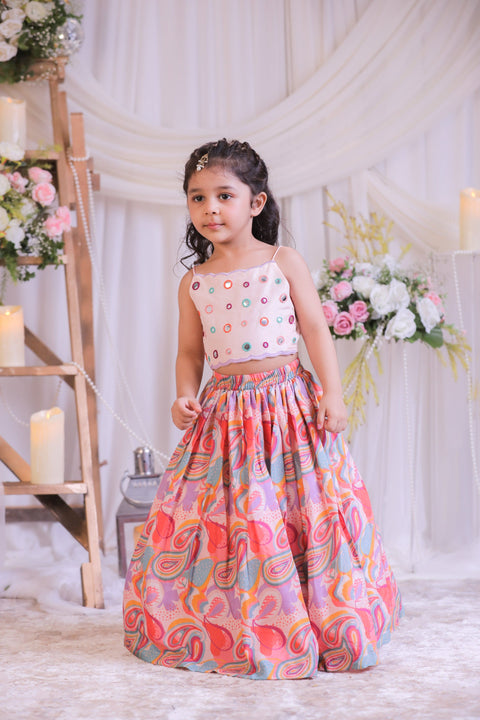 Pre-Order: Pasiley Mirror Ghagra