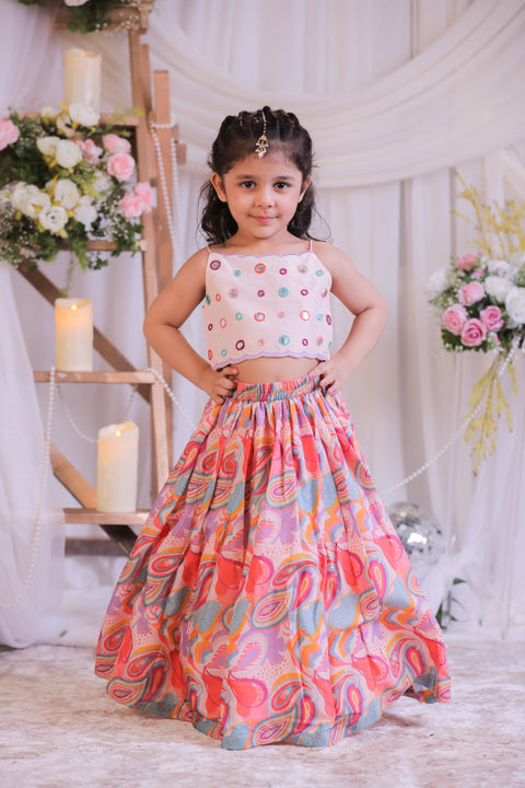 Pre-Order: Pasiley Mirror Ghagra