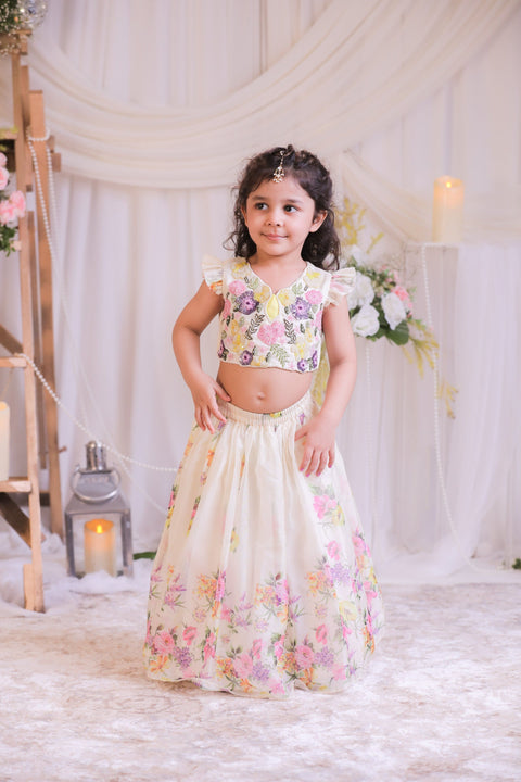 Pre-Order: Digital Organza Ghagra