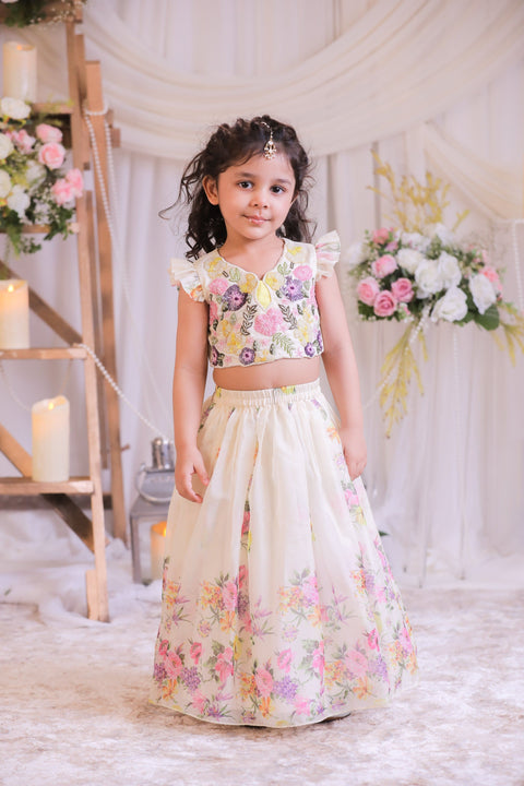 Pre-Order: Digital Organza Ghagra
