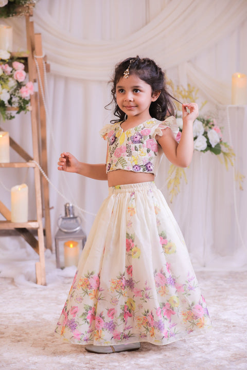 Pre-Order: Digital Organza Ghagra