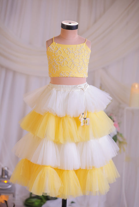 Pre-Order: Butterfly Frill Ghagra