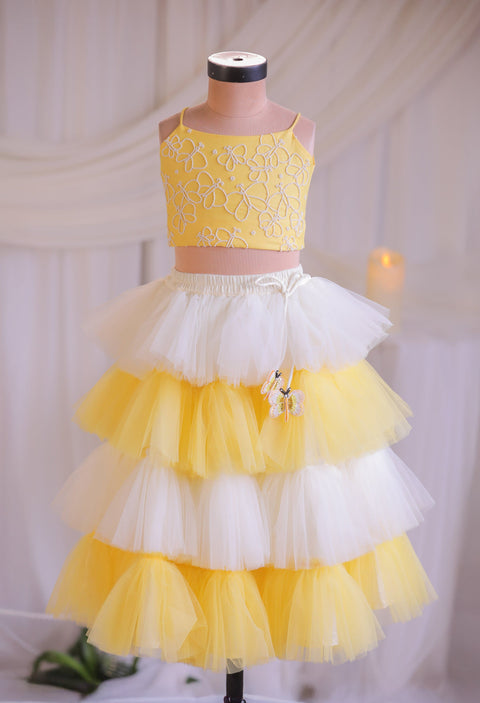 Pre-Order: Butterfly Frill Ghagra