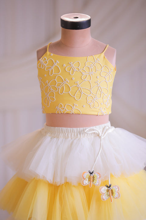 Pre-Order: Butterfly Frill Ghagra