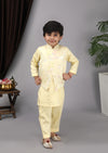 Pre-Order: Yellow Kurta Yellow Nehru Jacket with Pant