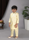 Pre-Order: Yellow Kurta Yellow Nehru Jacket with Pant