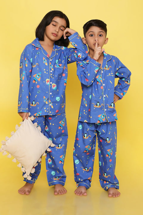 Pre-Order: Space Print Night Suit