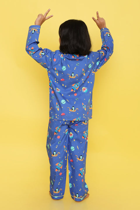 Pre-Order: Space Print Night Suit