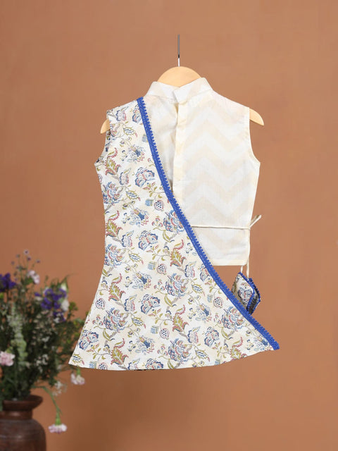Pre-Order: GIRL FLORAL 3 PC SET-BEIGE