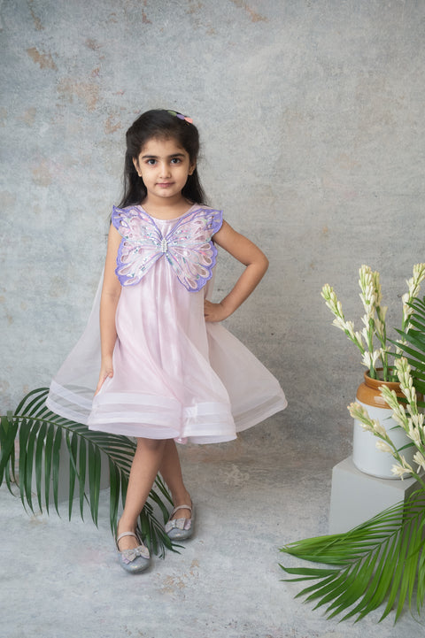 Pre-Order: Lilac Butterfly Fairy Dress with Sequin Wings
