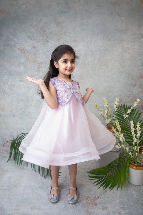 Pre-Order: Lilac Butterfly Fairy Dress with Sequin Wings