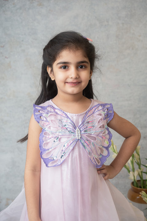 Pre-Order: Lilac Butterfly Fairy Dress with Sequin Wings