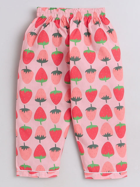 Pre-Order: Strawberry Print Night Suit