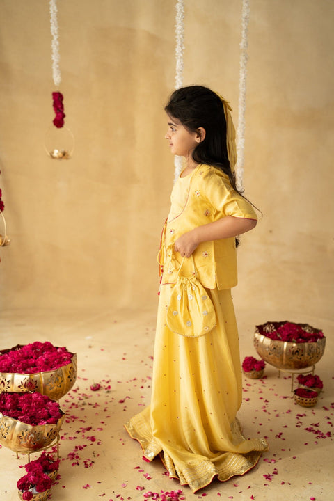 Pre-Order: Sitara Mulsin Lehenga Set