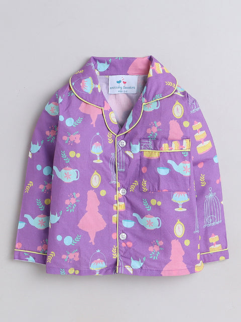 Pre-Order: Tea Party Print Night Suit