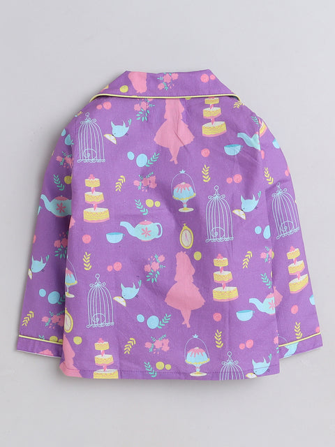 Pre-Order: Tea Party Print Night Suit