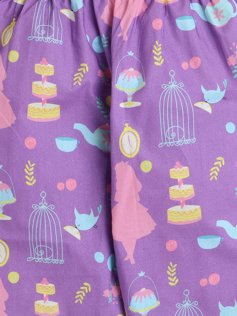Pre-Order: Tea Party Print Night Suit