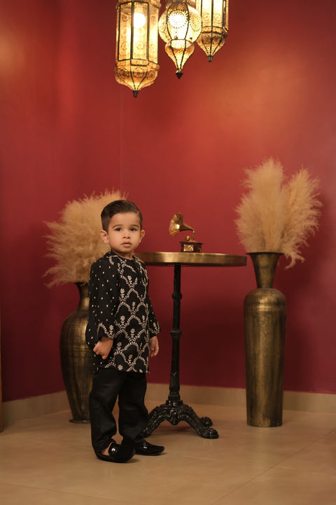 Pre-Order: black kurta set