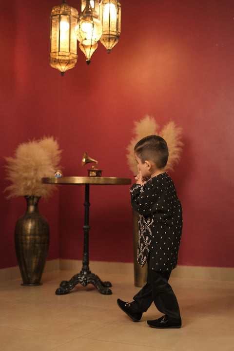 Pre-Order: black kurta set