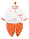 Baby Boy Hanuman Dhoti Kurta Set-White