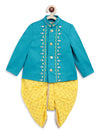 Pre-Order: Baby Boy Pure Cotton Full Sleeves Bandhgala Set - Blue