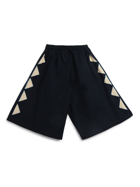 Pre-Order: Girl Tie Dye Triangle Co-ord Set - Black