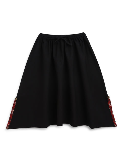 Pre-Order: Girls Indie Print Cotton Co-ord Top Pant Set - Red