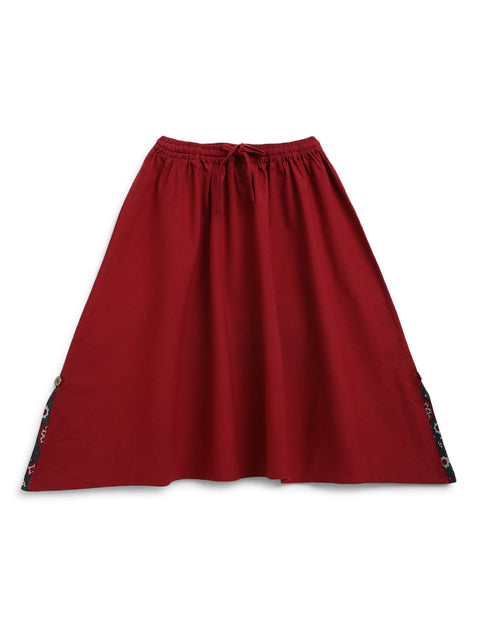 Pre-order: Girls Indie Print Cotton Co-ord Top Pant Set - Green