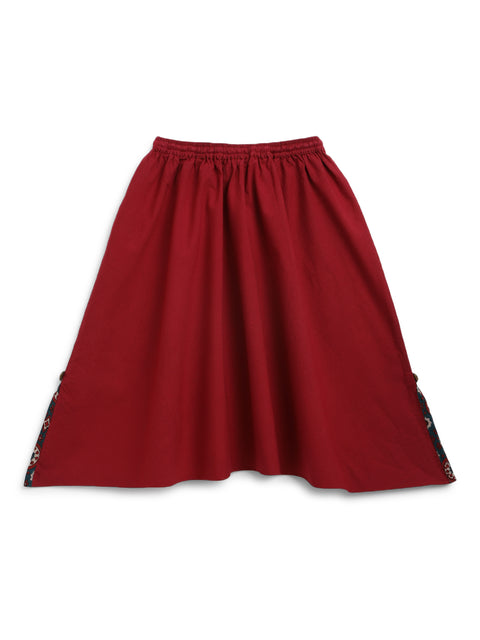 Pre-order: Girls Indie Print Cotton Co-ord Top Pant Set - Green