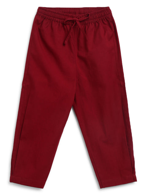 Pre-Order: Girls Indie Print Cotton Co-ord Top Pant Set - Blue